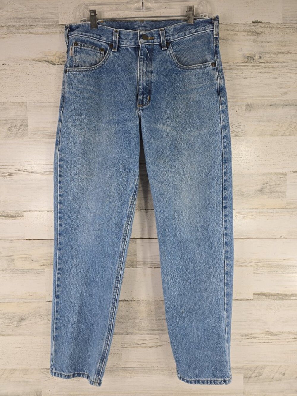 VINTAGE CARHARTT RELAXED FIT TAPERED LEG JEANS MEN'S SIZE 32x29 ACTUAL MEASUREME